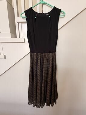 Catherine Deane Sleevless Nicki Dress Metallic 2 Tone Size 2
